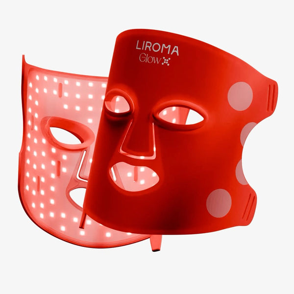 GLOW® LED-ansiktsmask – Ljusterapi med nära infrarött ljus och rött ljus