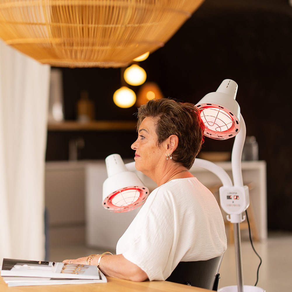 LIROMA® Infraroodlamp Dubbele kop – 507 – Ideaal voor thuis - Liroma