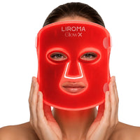 GLOW® LED-ansiktsmask – Ljusterapi med nära infrarött ljus och rött ljus
