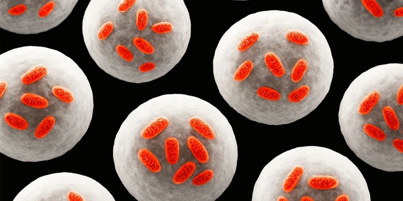 De cellen met de mitochondrien 