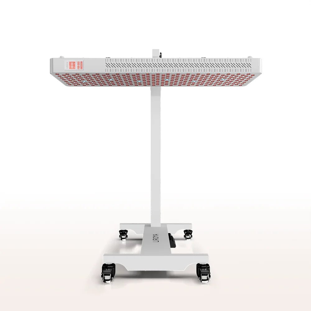 Liroma PrimeForce RL300 rood licht therapie op elektrische standaard horizontaal